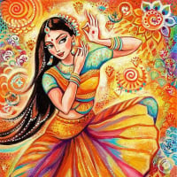 19, indian painting woman evitaworks3